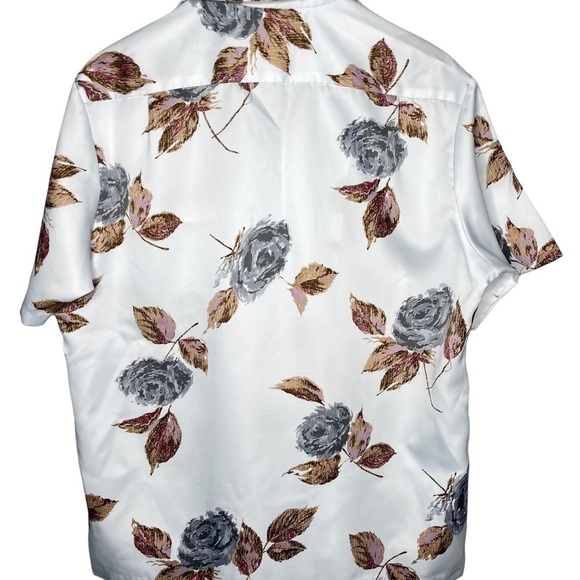 Tori Richard leaf print button down short sleeve shirt Sz XL? - Picture 2 of 6